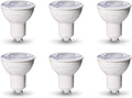 Amazon Basics MR16 LED Light Bulb, 50W Equivalent, Energy Efficient 7W, GU10 Base, Warm White 3000K, Dimmable, 10,000 Hour Lifetime, 6-Pack