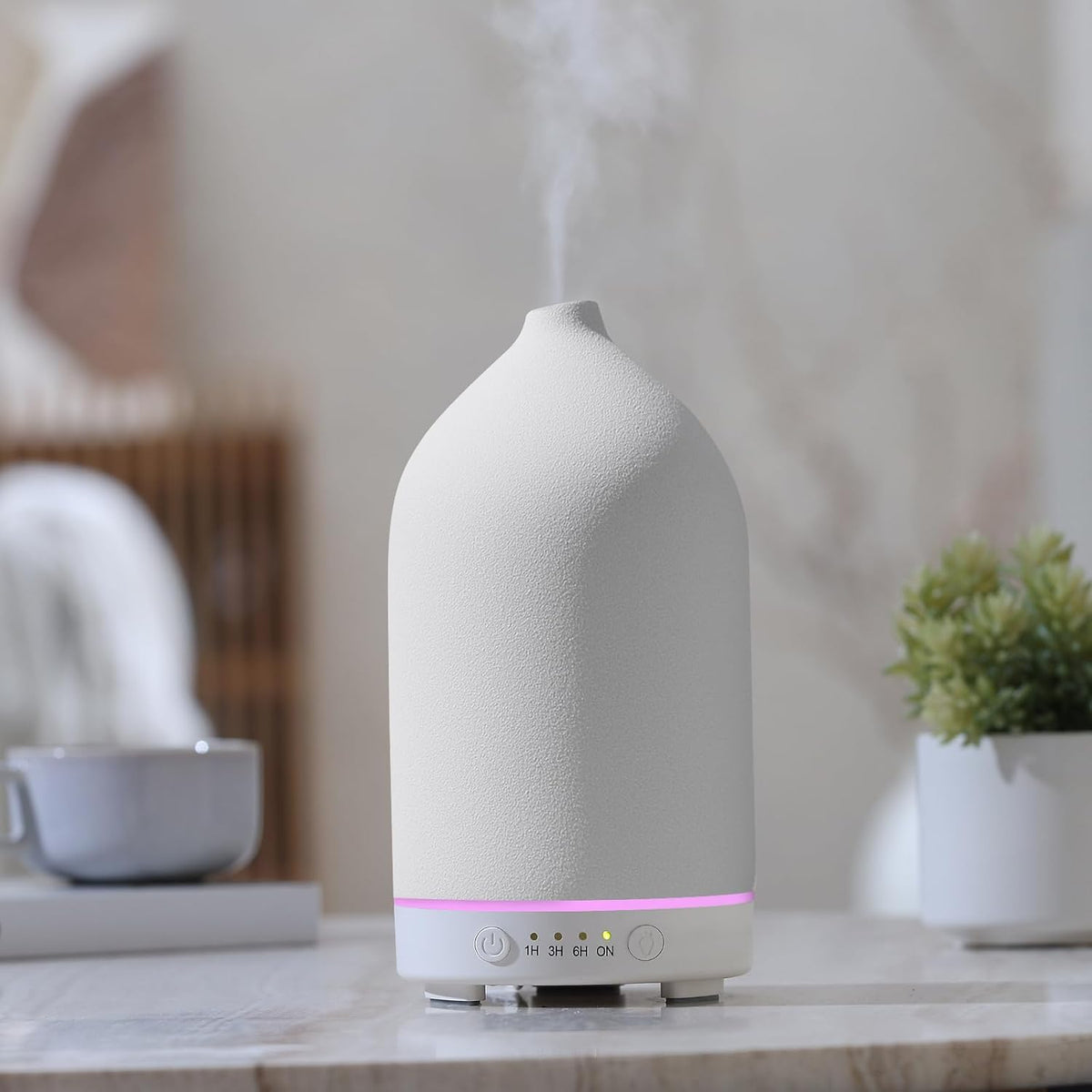 Gooamp 200ML Ceramic Essential Oil Diffuser for Home, Stone Diffuser
