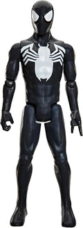 SPIDER-MAN Marvel Titan Series Black Suit Action Figure, 12-Inch-Scale (30 cm) Super Hero Toys for Kids Ages 4+