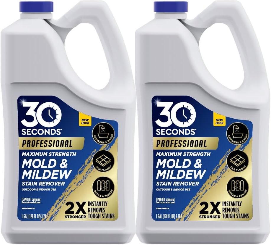 30 SECONDS Pro Mold & Mildew Stain Remover, Scrub-Free Formula, 32 Oz