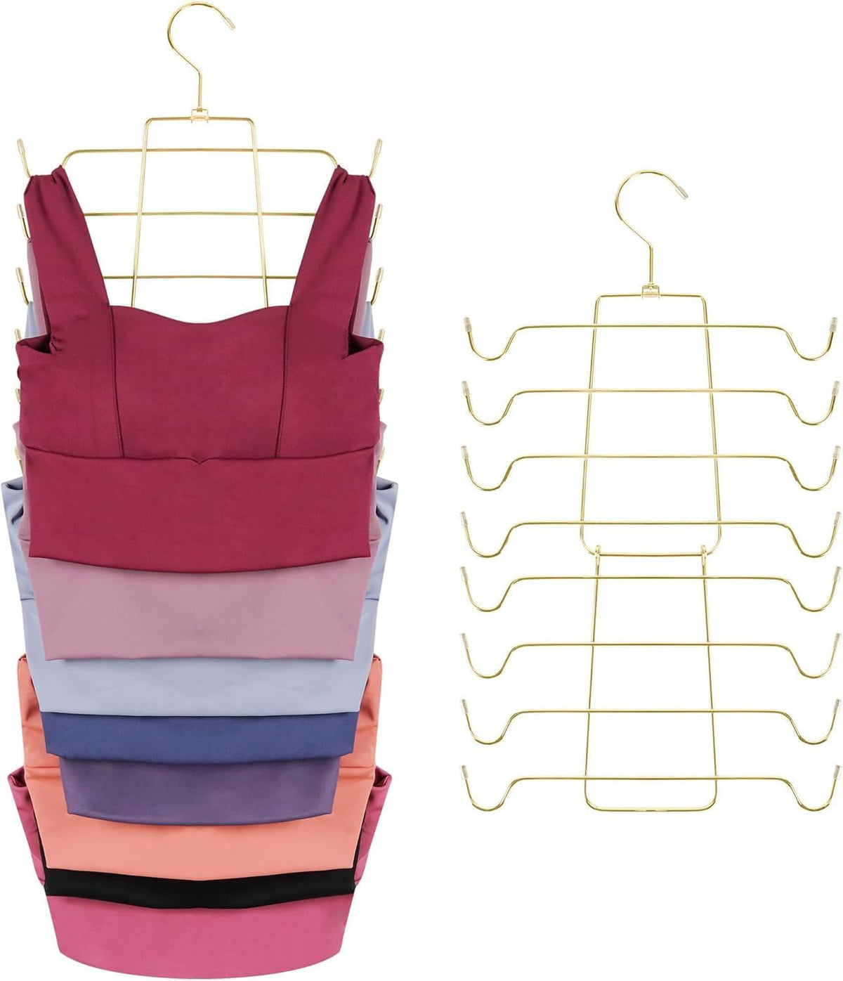 ZEDODIER 2 Pack Tank Top Hanger, Bra Organizer for Closet, Space Saving