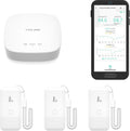 YoLink Smart Wireless Thermometer Hygrometer, 3-Pack, Wide Temp Range for Freezer, Fridge, Green House, Pet Cage, App Alerts, Emails, Text/SMS alerts, 5 Years Battery Life- Hub Included