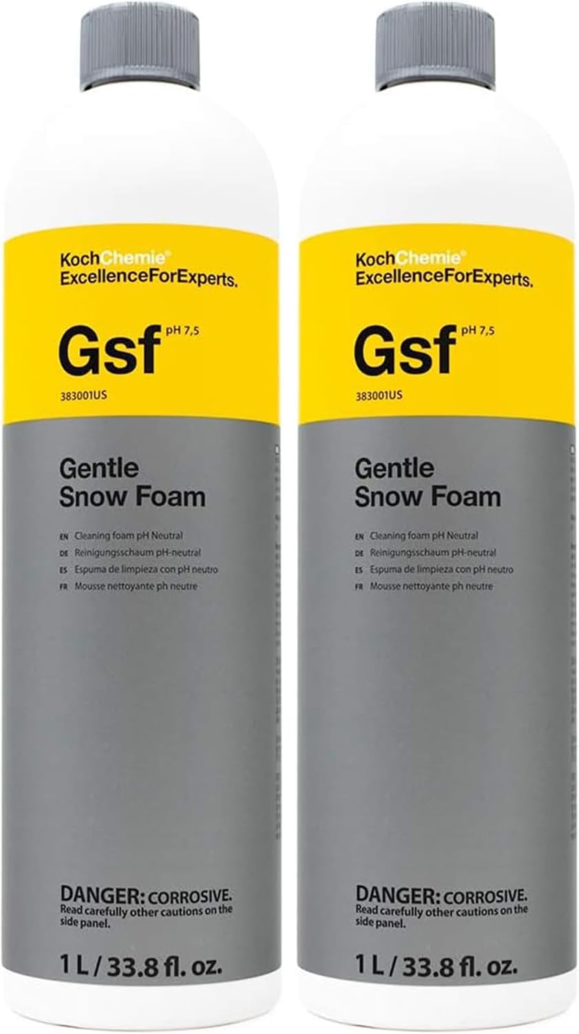 KOCHCHEMIE Gentle Snow Foam - pH Neutral Pre-Cleaning; Works With Foam Cannons & Sprayers; Manual Washing Shampoo; Safe on Existing Wax & Sealed Surfaces; Unique Cherry Fragrance (1 Liter)
