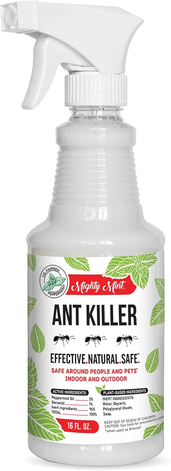 Mighty Mint Peppermint Oil Ant Killer Spray, 16 oz