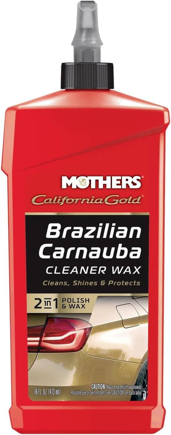 Mothers California Gold Brazilian Carnauba Cleaner Wax, 12 oz. Paste, 05500