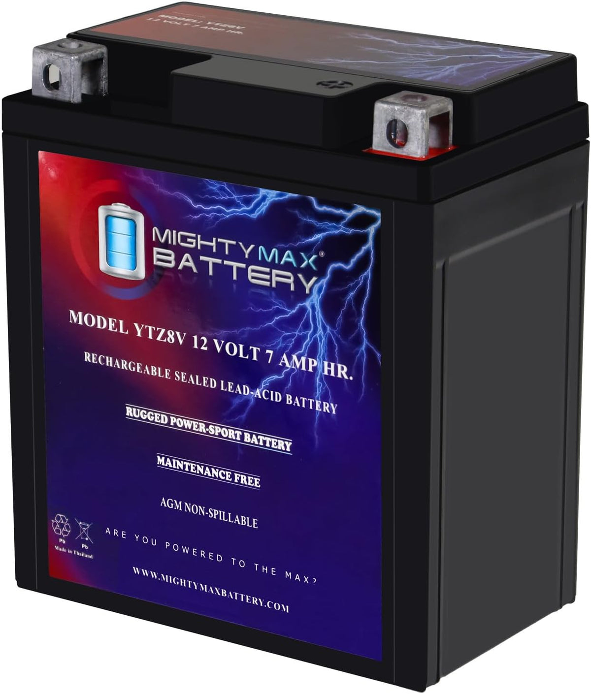 Mighty Max Battery YTZ14S -12 Volt 11.2 AH, 230 CCA, Rechargeable Maintenance Free SLA AGM Motorcycle Battery
