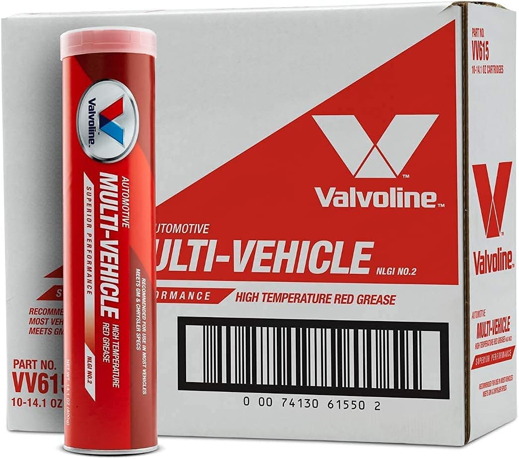 Valvoline Multi-Vehicle High Temperature Red Grease 14.1 OZ Cartridge