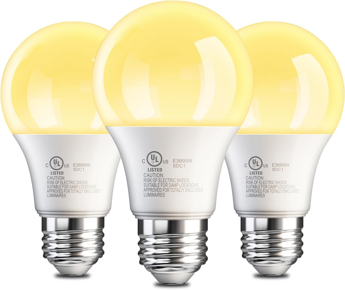 TJOY 6 Pack A19 LED Light Bulbs, Soft Warm White 2700K, 60 Watt Eq,E26 Base