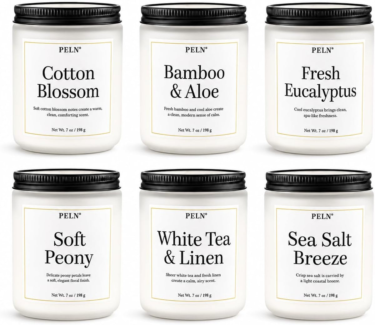 Scented Candles Gift Set for Women, 6-Pack Aromatherapy Candles for Home
