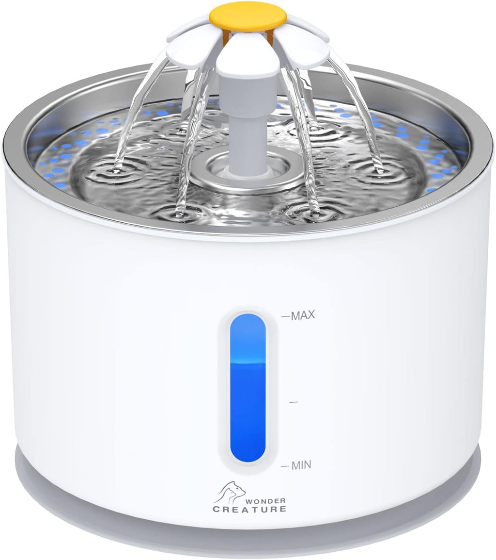 Wonder Creature Cat Water Fountain Stainless Steel Lid 81oz/2.4L