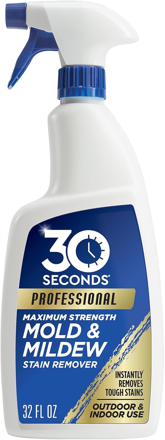 30 SECONDS Pro Mold & Mildew Stain Remover, Scrub-Free Formula, 32 Oz
