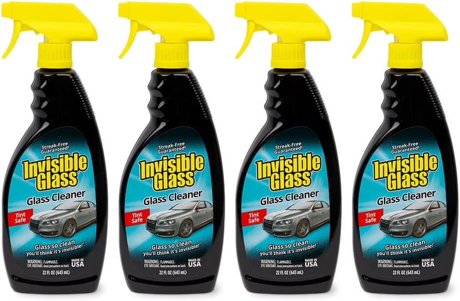 Invisible Glass 92164 Premium Glass Cleaner Spray for Car Windshields and Windows, Automotive and Home Window Cleaner, Streak-Free, Ammonia-Free, Tint-Safe – 22 fl oz