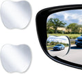 LivTee Blind Spot Mirrors, Heart Shaped HD Glass Frameless Convex Rear View Mirrors, Wide Angle Adjustable Stick for Side Mirror, Automotive Exterior Accessories for Car, SUV & Trucks, Pack of 2