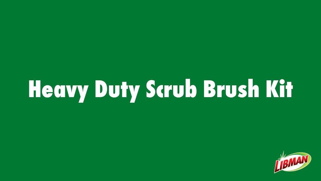Libman Heavy Duty Scrub Brush Kit for Tub, Tile & Grout, 3 Brush Styles