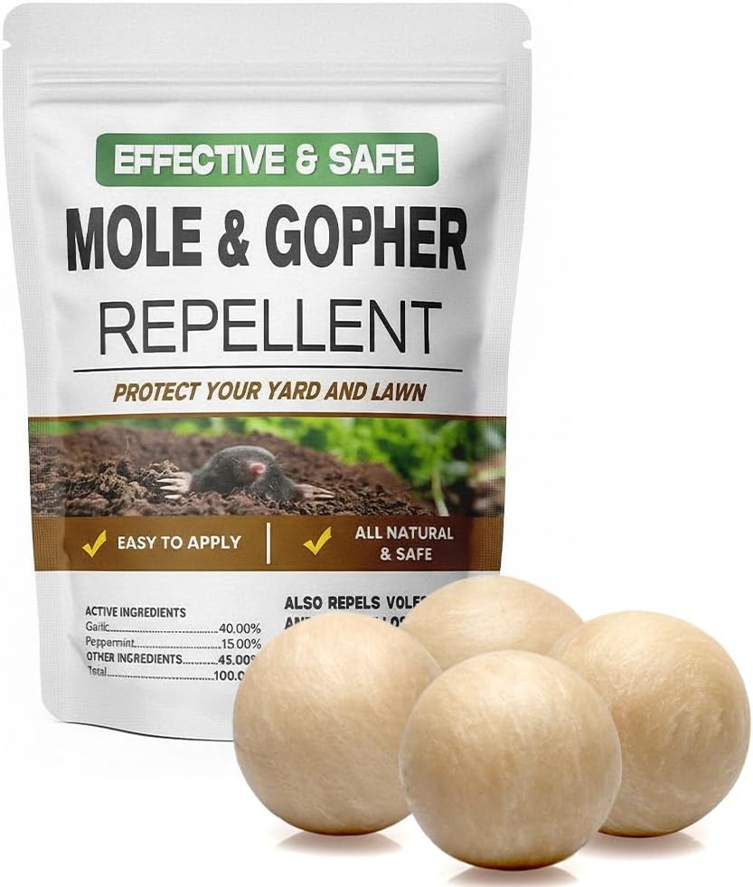 LEBMP Mole Repellent, Gopher Repellent, Groundhogs Repellant Outdoor-8Pcs