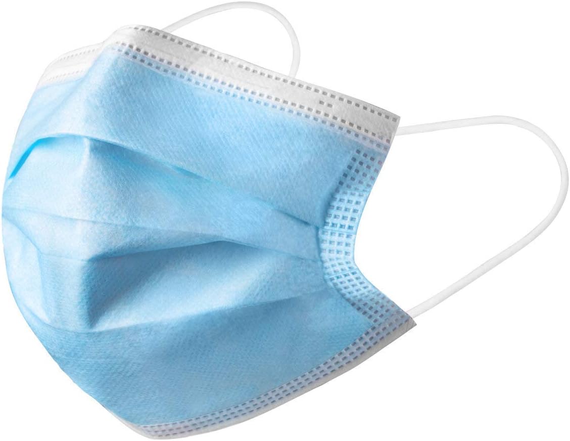 Hygenix FDA Cleared ASTM Level 3 Procedure Face Masks, Made in USA, ≥98% Filtration, Fluid Resistant, 3-Ply Ear Loop, 50 Pack