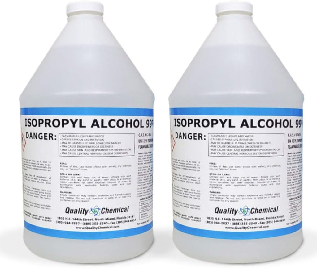 Quality Chemical - Super Premium - 99.9% Pure Isopropyl Alcohol (IPA) - Made in The USA - 128 Fl Oz Bottle - Concentrated Isopropyl Alcohol