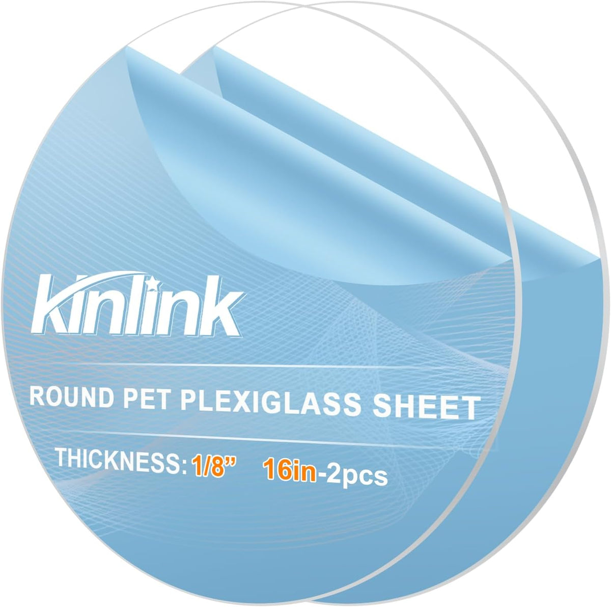 KINLINK 24x36 Plexiglass Sheets 1/8 inch Thick, 3mm Clear PET Plastic Sheet for DIY Project, Craft, Table top, Picture Frame, Acrylic Sign and Wedding Invitation 2 Pack