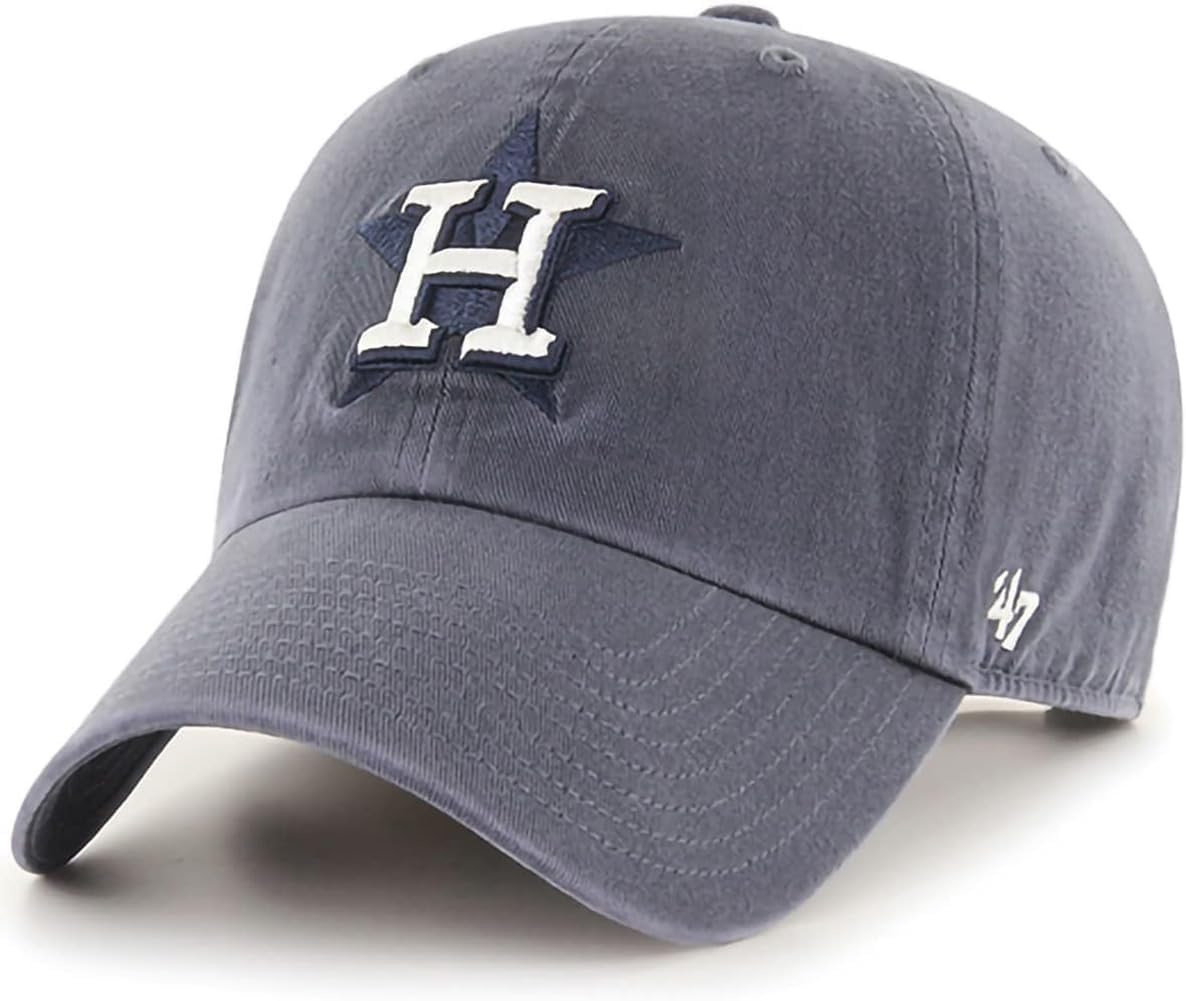 47 Brand MLB Primary Logo Clean Up Adjustable Baseball Cap Hat, Adult
