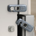 5 Pack Child Proof Refrigerator Lock, QYESWHSR Fridge Locks for Kids with Sticky Adhesive Pads, Child Safety Locks for Doors, RV Refrigerator, Oven Lock Child Safety Baby Cabinet Locks - Grey Updated