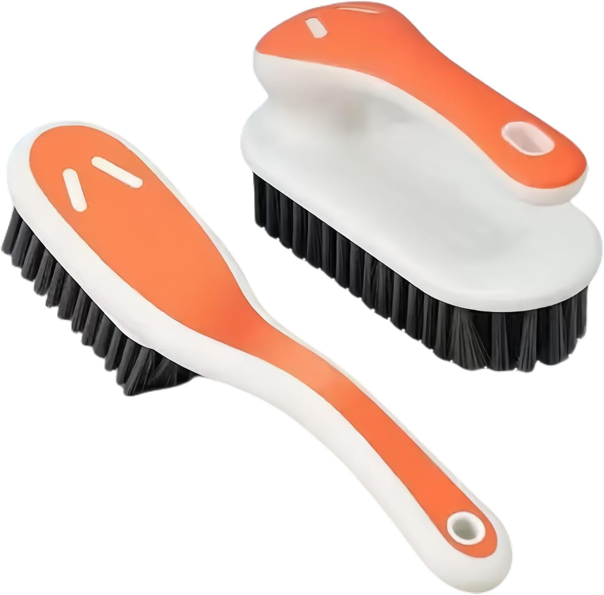 Soft Bristle Scrub Cleaning Brush Stain Remover Brush Fabric Cleaning Brush Laundry Brush Small Scrub Brush Cleaner Household Cleaning Brushes for Carpet, Clothes, Bathroom,Sneaker-2 Pack (Blue)