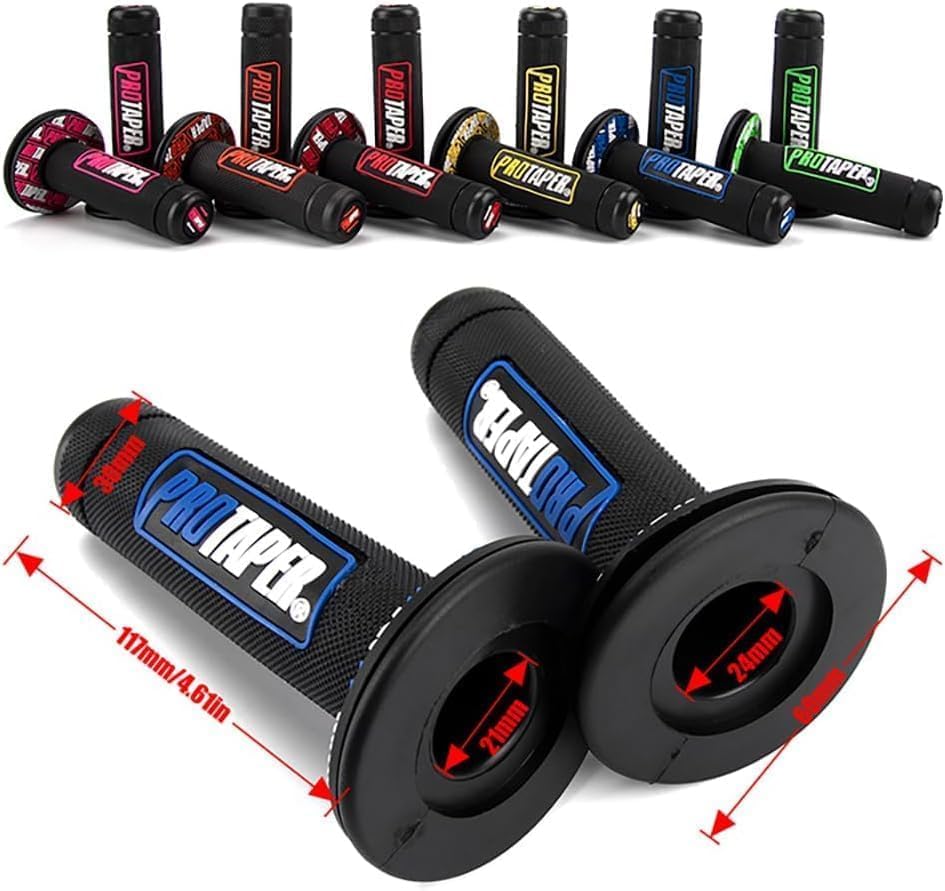 7/8" Motorcross Handle Grips Dirt Bike 22mm 24mm Truster Grips Motorcycle Ergonomic Bar End Non Slip Grip Gel Gep Scooter Cruiser Racing Mountain
