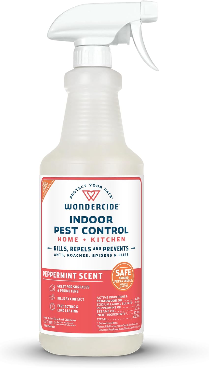 Wondercide - Indoor Pest Control Spray for Home & Kitchen Peppermint 16 oz