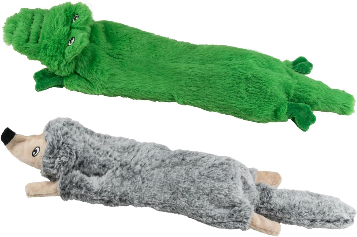 SHARLOVY Dog Squeaky Toys 5 Pack, Pet Crinkle Toy No Stuffing Animals Plush | Dog Chew for Large and Medium, Small Puppy Teething for Boredom
