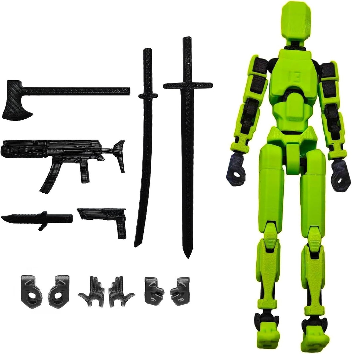 FoxVilla Titan 13 3D Printed Action Figure, Assembled Dummy 13 (Golden)