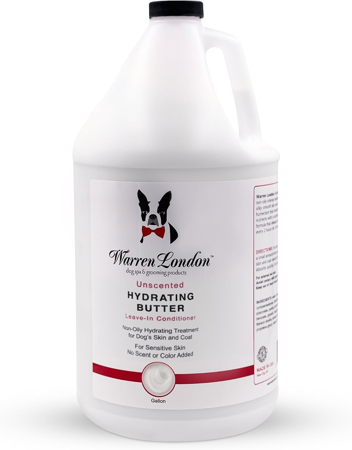 Warren London Hydrating Butter Leave in Pet Conditioner for Dogs | Lotion for Skin and Coat | Aloe Puppy & Dog Conditioner for Hair Detangler, Dry Skin, & Pet Fur Dandruff | Made in USA | Guava 8oz
