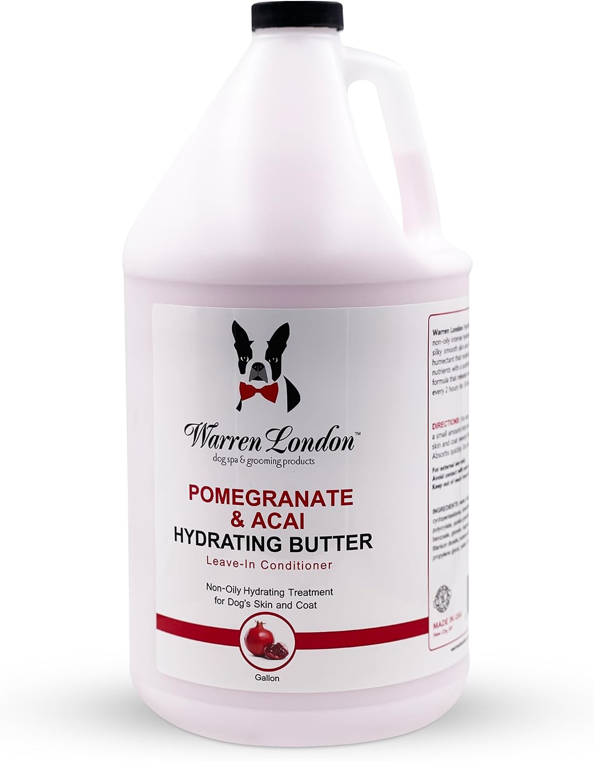 Warren London Hydrating Butter Leave in Pet Conditioner for Dogs | Lotion for Skin and Coat | Aloe Puppy & Dog Conditioner for Hair Detangler, Dry Skin, & Pet Fur Dandruff | Made in USA | Guava 8oz