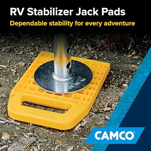 Camco RV Stabilizing Jack Pads - 4-Pack - Made in the USA