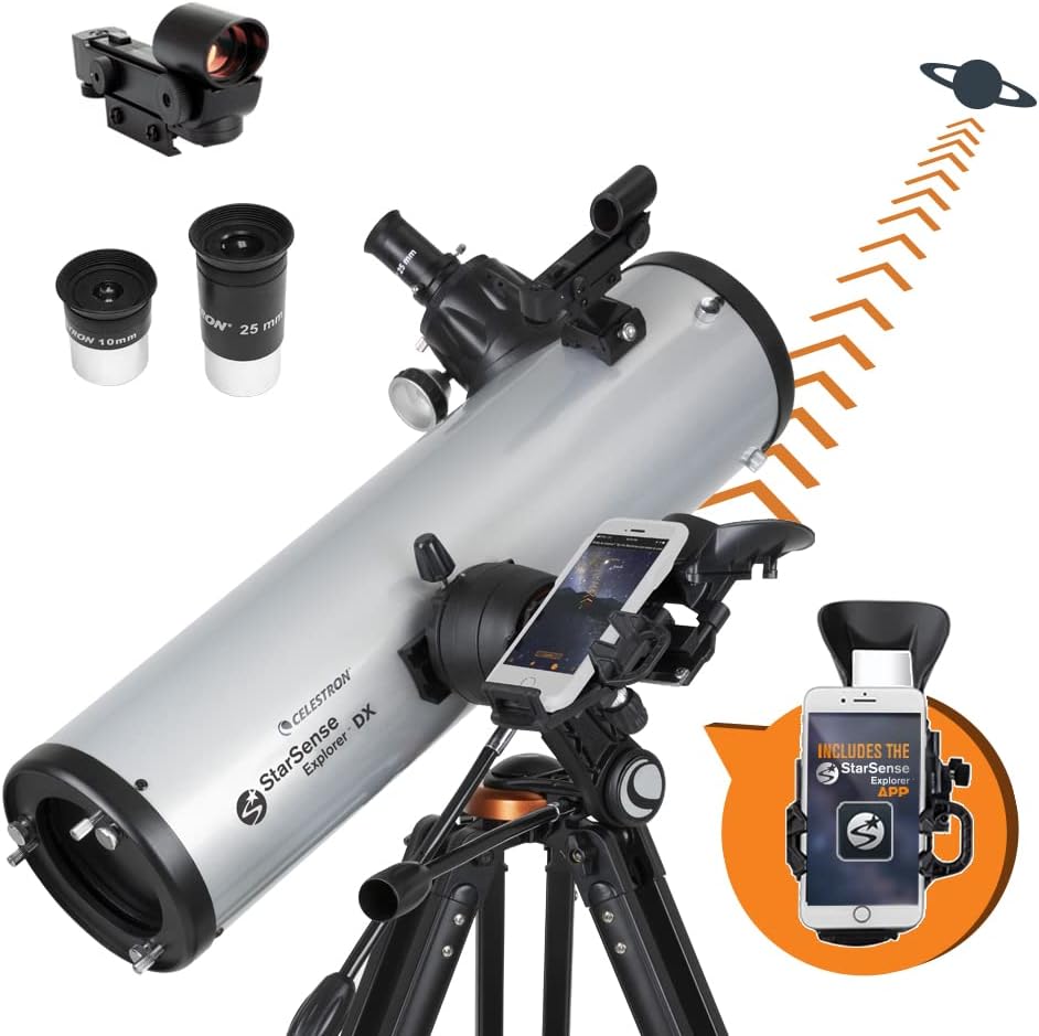 Celestron StarSense Explorer DX 130AZ Smartphone Guided Newtonian Telescope