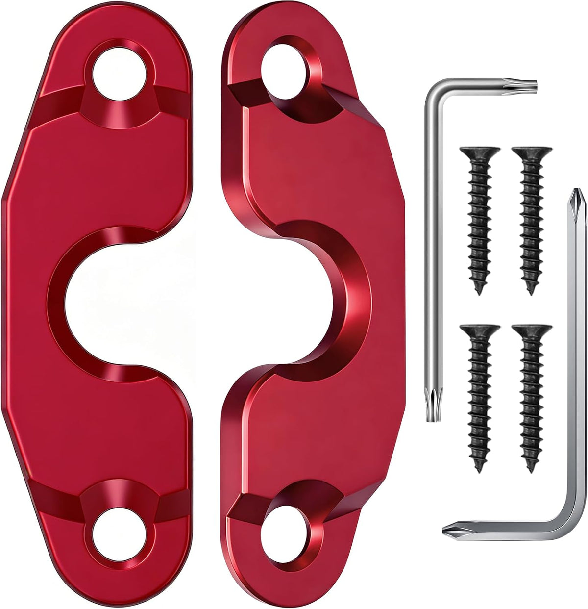 Upgraded Aluminum Alloy Sun Visor Repair Kit for Jeep, Veharvim Heavy Duty Sun Visor Clip Compatible with Jeep Wrangler JK 2018/ JL/Wrangler 2018-2023/ Gladiator 2020-2023