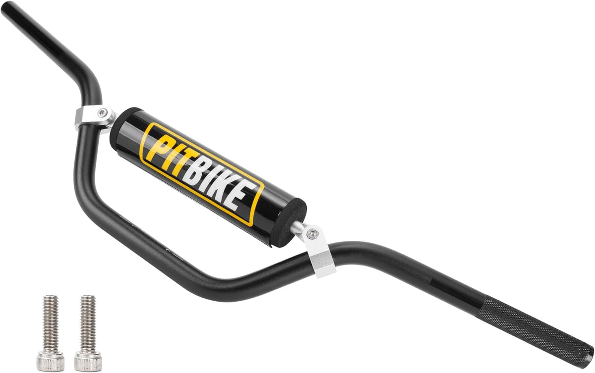 Universal 7/8" 22mm Dirt Pit Bike Handlebars with Crossbar, Foam Pad-Black