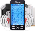Rechargeable TENS EMS Muscle Stimulator, Dual Channel Electric Pulse Massager for Back & Neck Muscle Recovery and Pain Relief