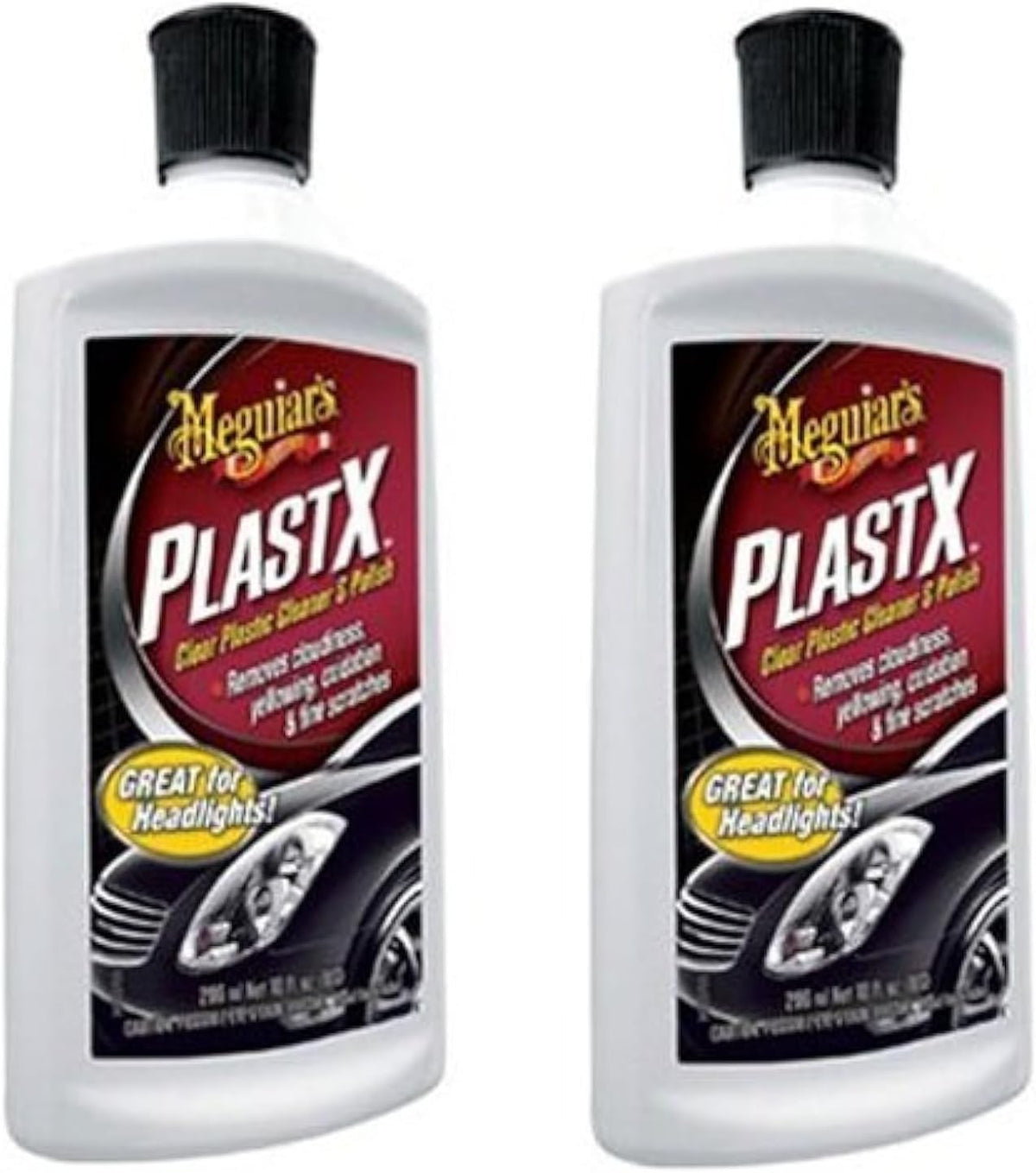 Meguiar's PlastX Clear Plastic Polish Headlight Restoration Polish, 10 Oz