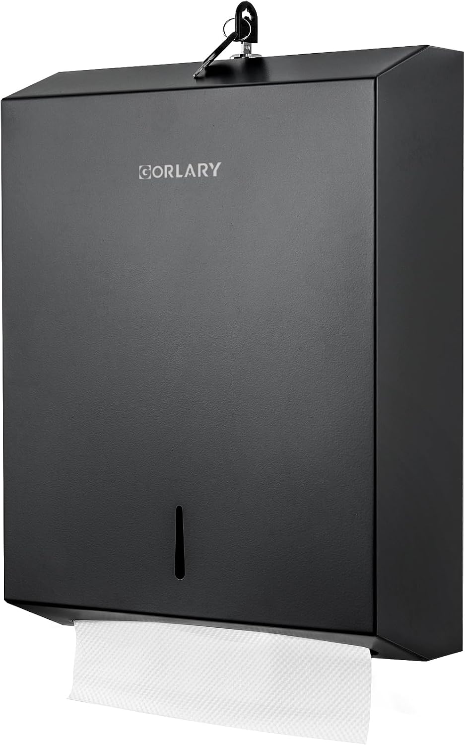 Gorlary Commercial Paper Towel Dispenser Wall Mount, Silver