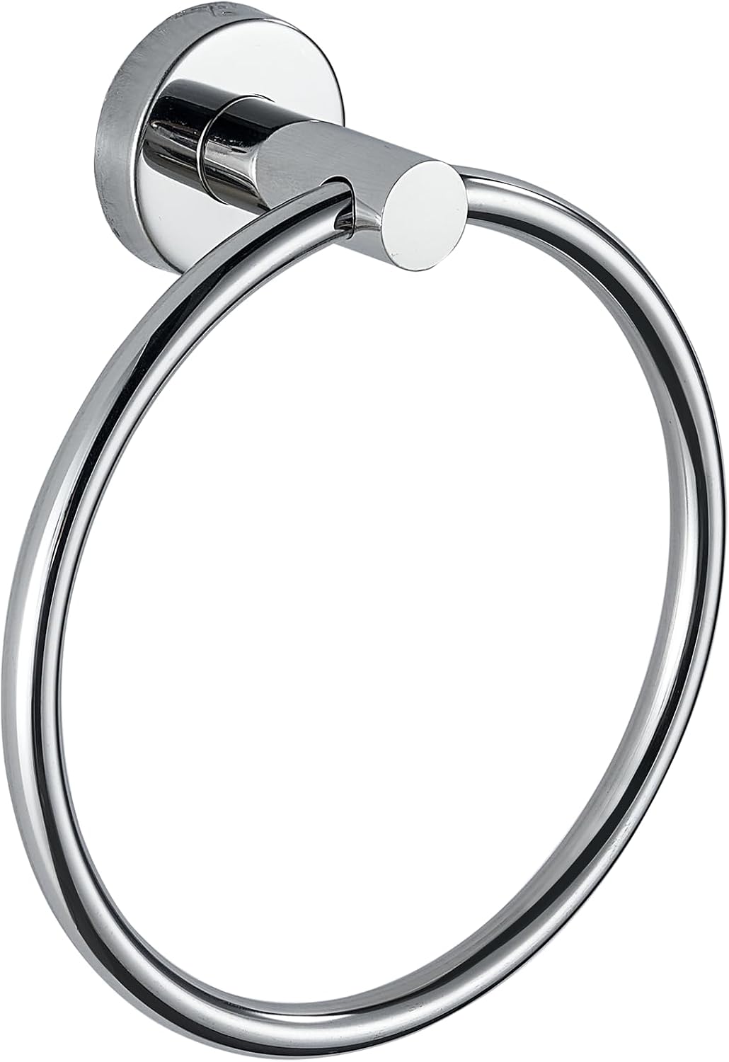 Towel Ring, Bathroom Hardware Accessories, Wall-Mounted Towel Ring, Simple Round Stainless Steel Towel Rack, for Bathroom and Kitchen (Gold)