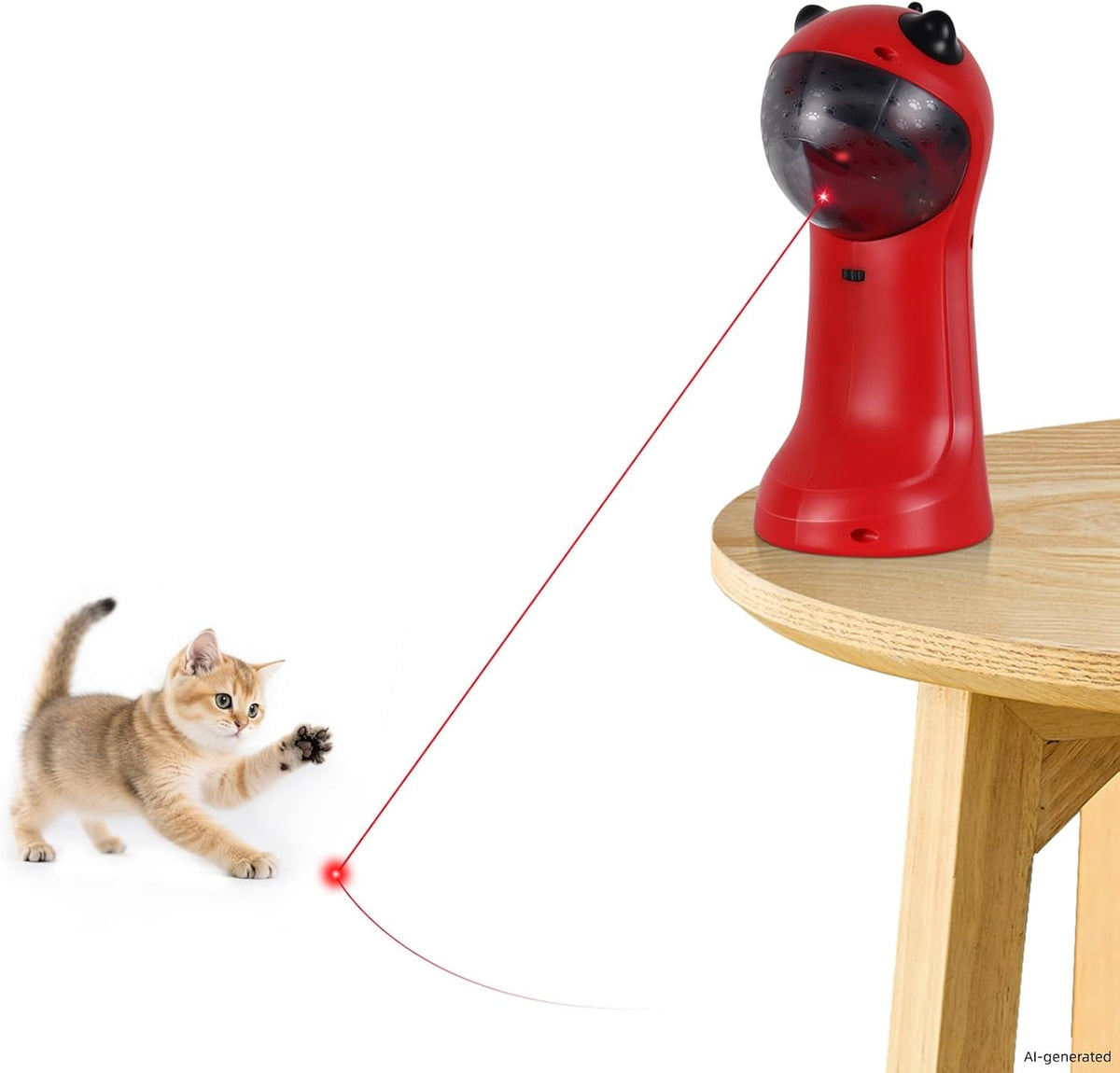 TBTeek Cat Toy, Automatic Motion-Activated, 5 Fun Patterns, 4 Speed Modes