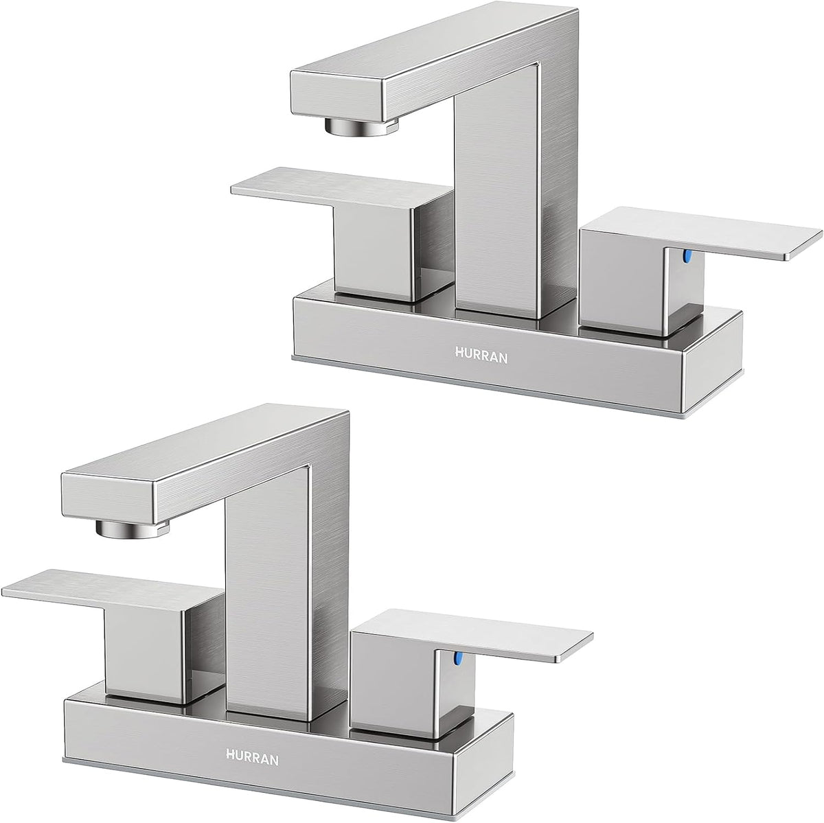 Matte Black Bathroom Sink Faucet, 4 inch Bathroom Faucet Stainless Steel
