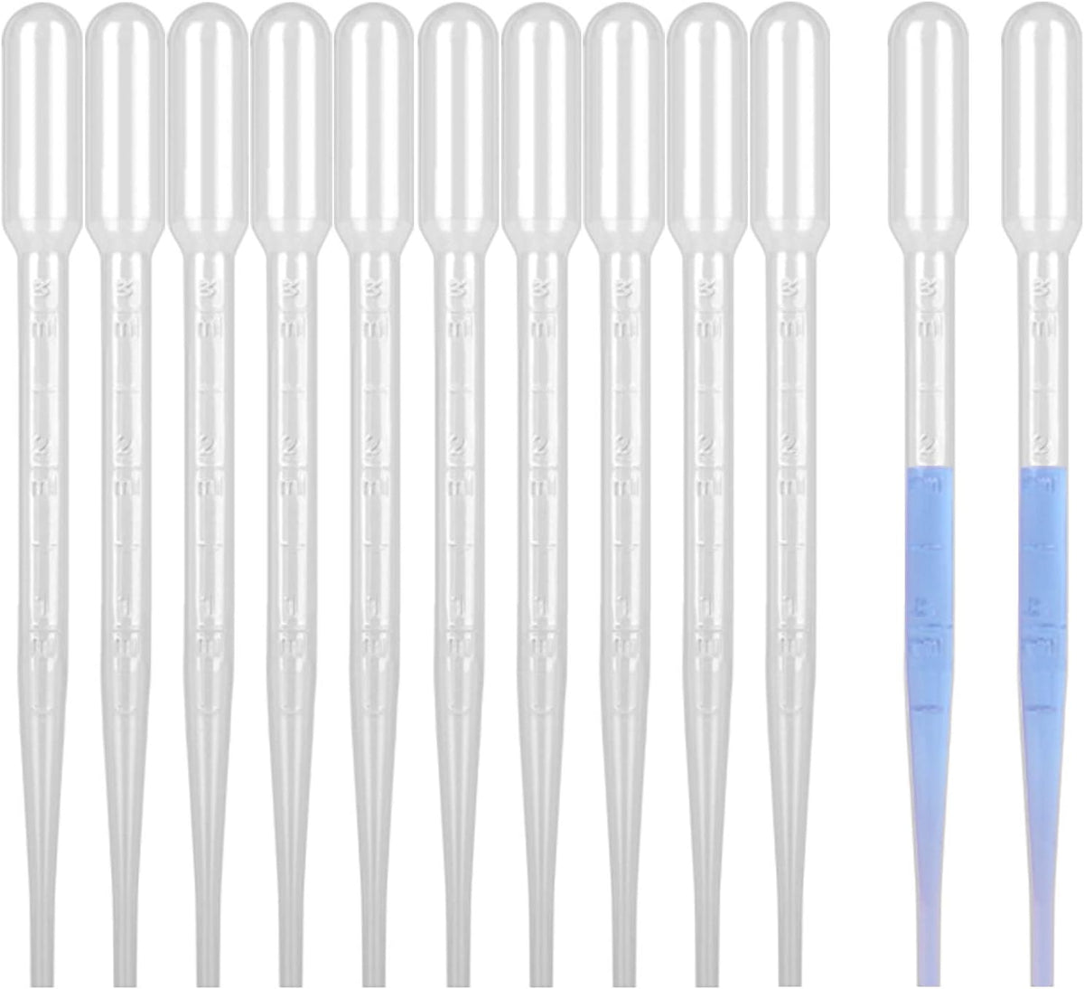 moveland 100 PCS 3ML Dropper Pipettes Essential Oil Transfer for Crafting