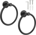 SetSail Towel Holder for Bathroom Wall Matte Black Towel Ring