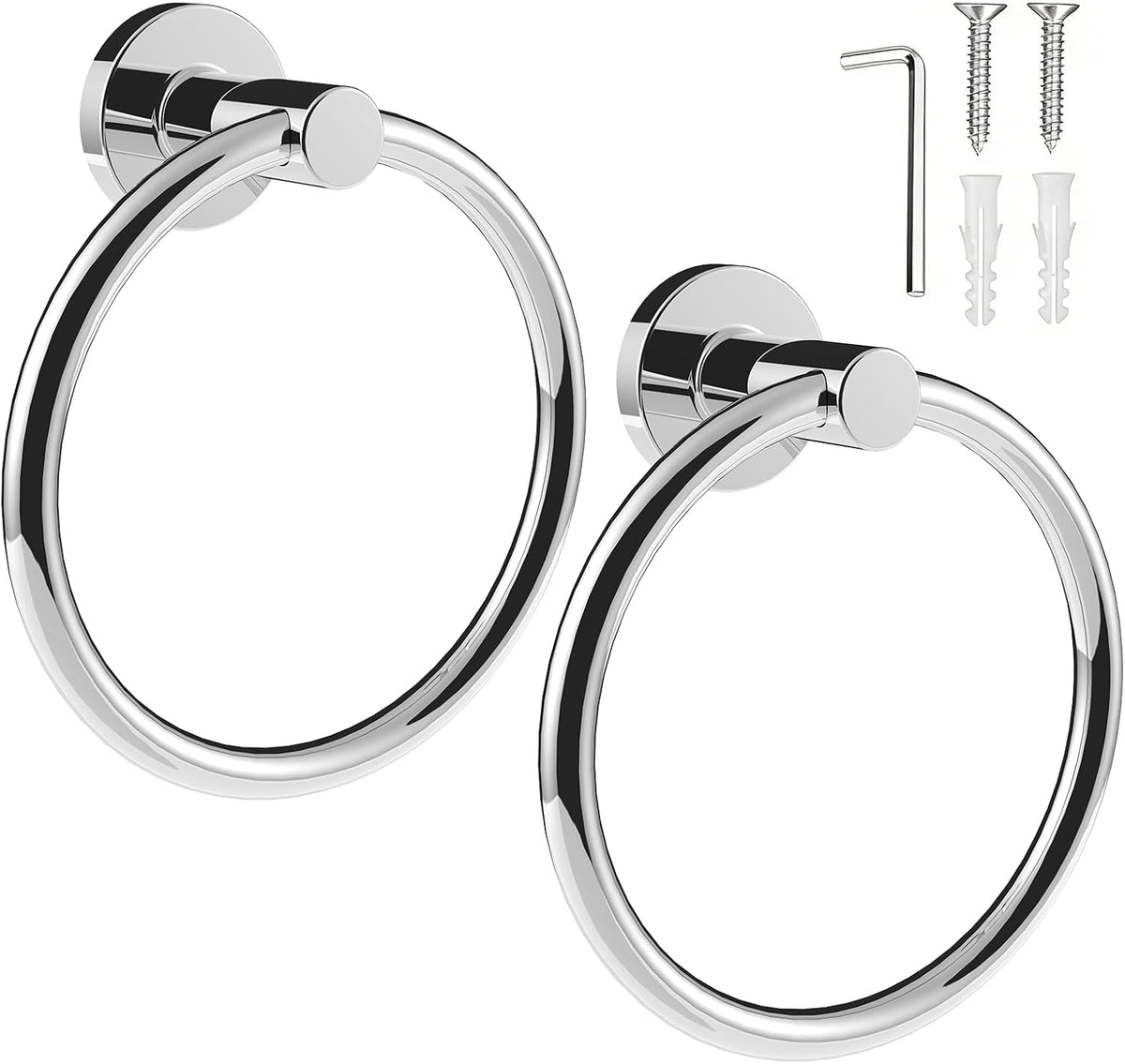 SetSail Towel Holder for Bathroom Wall Matte Black Towel Ring