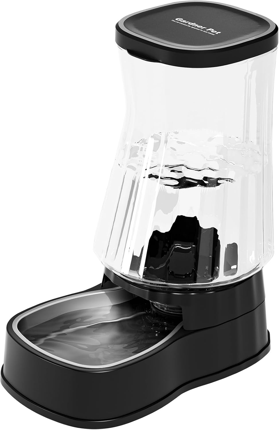 Gardner Pet Automatic Dog Water Dispenser Gravity Stainless Steel Water Waterer Feeder, 100% BPA-Free Large Capacity Water Feeding Bowls for Medium & Large-Sized Dogs Cats Other Pets -(1 Gallon)