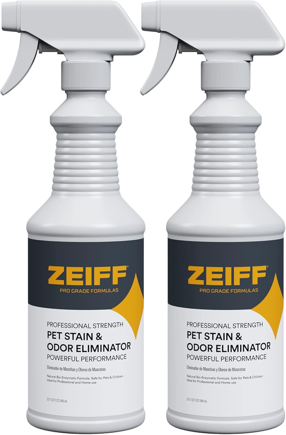 Zeiff Pro-Grade Multi-Purpose Probiotic Enzyme Cleaner - Pet Stain and Odor Remover, Drain Cleaner - Powerful Cleaning & Odor Eliminating Formula For Professional & Home Surfaces - 32 Ounce