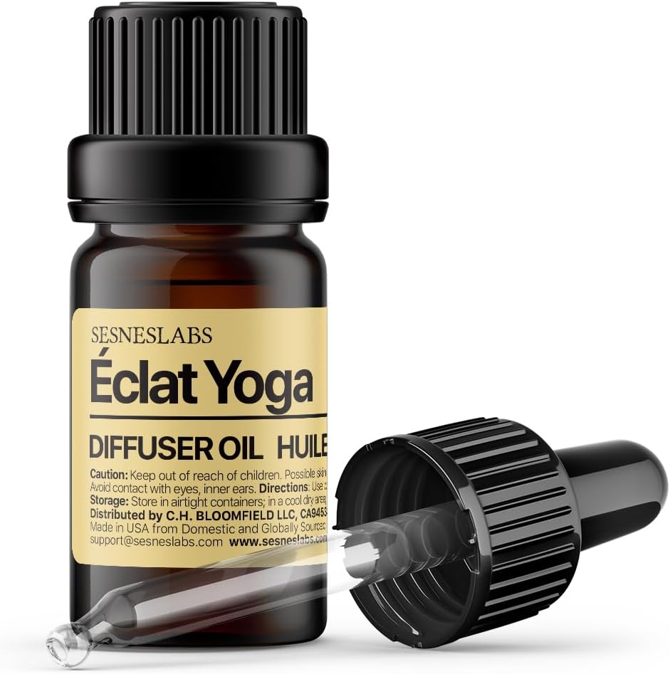 sesneslabs Santal Diffuser Oil, Niche Scent, Amber Coco Vanilla Cedar Sandalwood Musk Essential Oils Blend for Ultrasonic Diffuser Scent Projects(.33 oz/10 ml)