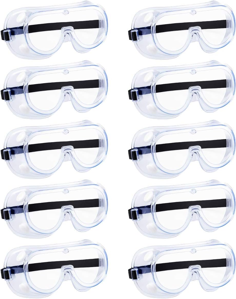 Safety Goggles Over Glasses, Anti Fog Protective Eyewear for Lab