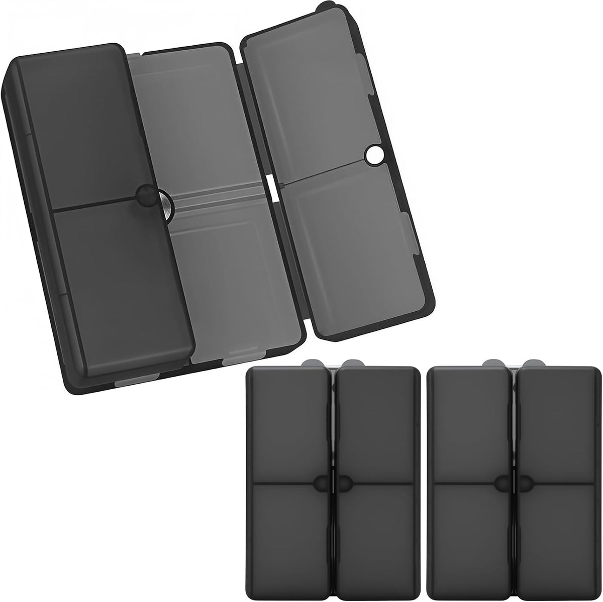 FYY Travel Pill Organizer, 7 Compartments Small Pill Box Medicine Case-Pink