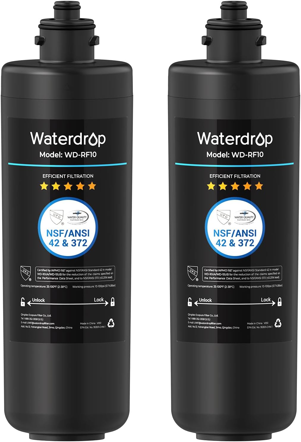 Waterdrop RF10 Water Filter Replacement for Waterdrop 10UA/10UB/10UB-B